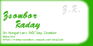 zsombor raday business card